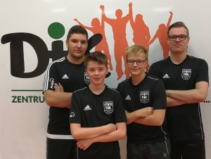 Jungen 18 - Bezirksliga<br />v. l.: Erick Lorenz, Marcel Karst, Chris Andersen und Florian Plotek